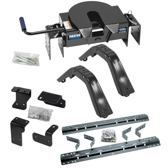 Reese 15K Fifth Wheel Trailer Hitch W/ Rails For 2004-2015 Nissan Titan Base Rail Kit 5th Wheel Brackets Hardware Reese 15K Fifth Wheel Trailer Hitch W/ Rails For 2004-2015 Nissan Titan Base Rail Kit 5th Wheel Brackets Hardware