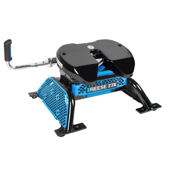 30929 Reese M5 Fifth Wheel Trailer Hitch 27000 lbs. Capacity Talon Jaw Complete System Industry Standard Mount Reese M5 27K Talon Jaw Fifth Wheel Trailer Hitch 5th Wheel Hitch Fits Industry Standard Above Bed Rail Kit by Reese Pro Series Husky Curt Valley