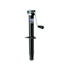 Pro Series 2K A-Frame Trailer Jack 14" Lift Black Powdercoat Inner and Outer Tube Sidewind Round Jack Corrosion Resistant 5 Year Warranty