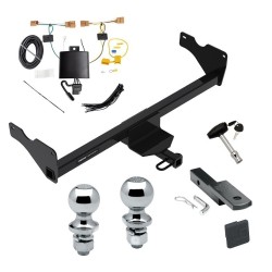 Reese Trailer Tow Hitch For 18-24 Volkswagen Tiguan Deluxe Package Wiring 2" and 1-7/8" Ball and Lock