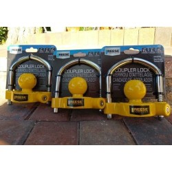 3-Pack Keyed Alike Reese Universal Trailer Tow Hitch Coupler Lock Fits 1-7/8 In 2 In and 2-5/16 In. Ball Couplers Distance Between Shackled Holes 4-1/2" 3-Pack Keyed Alike Reese Universal Trailer Tow Hitch Coupler Lock Fits 1-7/8 In 2 In and 2-5/16 In. Ball Couplers Distance Between Shackled Holes 4-1/2"