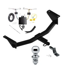 Reese Trailer Tow Hitch For 19-24 Mazda 3 Sedan Complete Package w/ Wiring Draw Bar and 1-7/8" Ball