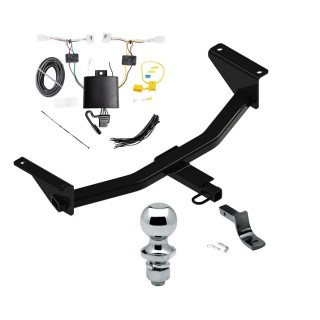 Reese Trailer Tow Hitch For 19-24 Mazda 3 Sedan Complete Package w/ Wiring Draw Bar and 1-7/8" Ball