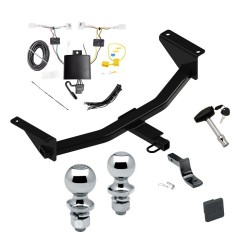 Reese Trailer Tow Hitch For 19-24 Mazda 3 Sedan Deluxe Package Wiring 2" and 1-7/8" Ball and Lock