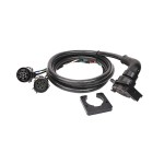 Fifth Wheel Adapter Harness, 7-Way RV Round Tow Plug Harness Flat Pin U.S. Car Connector Assembly 7 ft., Chevy Dodge Ford GMC Lincoln Nissan RAM Toyota Fifth Wheel Adapter Harness, 7-Way RV Round Tow Plug Harness Flat Pin U.S. Car Connector Assembly 7 ft., Chevy Dodge Ford GMC Lincoln Nissan RAM Toyota