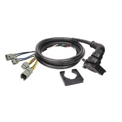 Fifth Wheel Adapter Harness, 7-Way RV Round Tow Plug Harness Flat Pin U.S. Car Connector Assembly 7 ft., Toyota Fifth Wheel Adapter Harness, 7-Way RV Round Tow Plug Harness Flat Pin U.S. Car Connector Assembly 7 ft., Toyota
