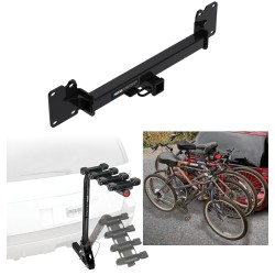 Trailer Hitch w/ 4 Bike Rack For 18-23 Land Rover Range Rover Velar All Styles Approved for Recreational & Offroad Use Carrier for Adult Woman or Child Bicycles Foldable Trailer Hitch w/ 4 Bike Rack For 18-23 Land Rover Range Rover Velar All Styles Approved for Recreational & Offroad Use Carrier for Adult Woman or Child Bicycles Foldable