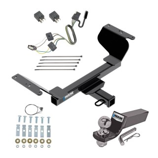 Custom Fit Trailer Hitch Wiring Harness (Plug & Play) 2" Drop Ball-Mount w/ Pin/Clip 2" Chrome Ball Installation Hardware Installation Instructions 84419 118285 21536 Reese Towpower Trailer Tow Hitch 18-23 GMC Terrain Except Diesel with Tow Reese Trailer Tow Hitch For 18-24 GMC Terrain Except Diesel with Tow Prep Package Complete Package w/ Wiring and 2" Ball