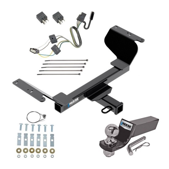 Custom Fit Trailer Hitch Wiring Harness (Plug & Play) 2" Drop Ball-Mount w/ Pin/Clip 2" Chrome Ball Installation Hardware Installation Instructions 84419 118285 21536 Reese Towpower Trailer Tow Hitch 18-23 GMC Terrain Except Diesel with Tow Reese Trailer Tow Hitch For 18-24 GMC Terrain Except Diesel with Tow Prep Package Complete Package w/ Wiring and 2" Ball
