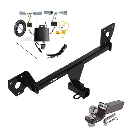 Custom Fit Trailer Hitch Wiring Harness (Plug & Play) 2" Drop Ball-Mount w/ Pin/Clip 2" Chrome Ball Installation Hardware Installation Instructions 84585 118846 21536 Reese Towpower Trailer Tow Hitch 21-23 Chevy Trailblazer w/LED Taillights Reese Trailer Tow Hitch For 21-25 Chevy Trailblazer w/LED Taillights Complete Package w/ Wiring and 2" Ball