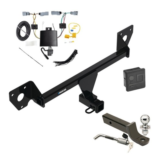 Custom Fit Trailer Hitch Wiring Harness (Plug & Play) 2" Drop Ball-Mount w/ Locking Pin/Clip 2" Chrome Ball Rubber Hitch Plug Cover Installation Hardware Installation Instructions 84585 118846 7005111 7010 Reese Towpower Trailer Tow Hitch Reese Trailer Tow Hitch For 21-25 Chevy Trailblazer w/LED Taillights Deluxe Package Wiring 2" Ball Mount and Lock