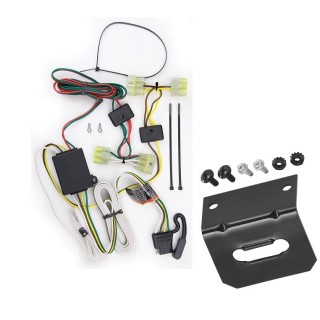 Plug and Play T-One Wiring Harness Connector 4-Flat Mounting Bracket Installation Instructions 85250 118144 Reese Towpower Trailer Wiring and Bracket 89-95 Toyota Pickup 95-04 Toyota Tacoma Plug Play 4-Flat Harness 89 90 91 92 93 94 95 96 97 98 99 00 01 Reese Trailer Wiring and Bracket For 89-95 Toyota Pickup 95-04 Toyota Tacoma Plug & Play 4-Flat Harness
