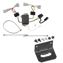 Reese Trailer Wiring and Bracket For 05-15 Toyota Tacoma 2008 Hilux 10-12 Hilux 93-98 T100 Plug & Play 4-Flat Harness