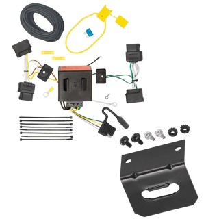 Reese Trailer Wiring and Bracket For 08-14 Ford E-150 E-250 E-350 Econoline 07-10 Edge MKX 08-12 Escape 08-11 Tribute 05-11 Mariner Plug & Play 4-Flat Harness