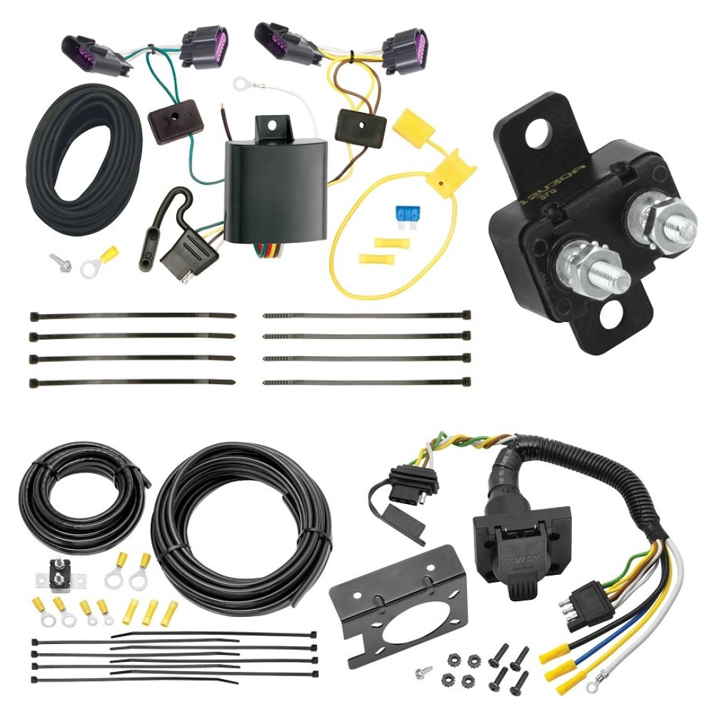 Trailer Hitch 7 Way RV Wiring Kit For 14-22 Dodge Durango ...