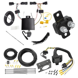 89501 85343 20506 7012A Reese Towpower Trailer Hitch 7 Way RV Wiring Kit 19-21 Jeep Cherokee Plug Prong Pin Brake Control Ready 19 20 21 2019 2020 2021 Trailer Hitch 7 Way RV Wiring Kit For 19-21 Jeep Cherokee Plug Prong Pin Brake Control Ready