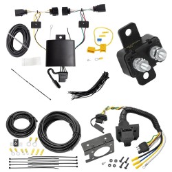Trailer Hitch 7 Way RV Wiring Kit For 19-21 Toyota RAV4 Plug Prong Pin Brake Control Ready