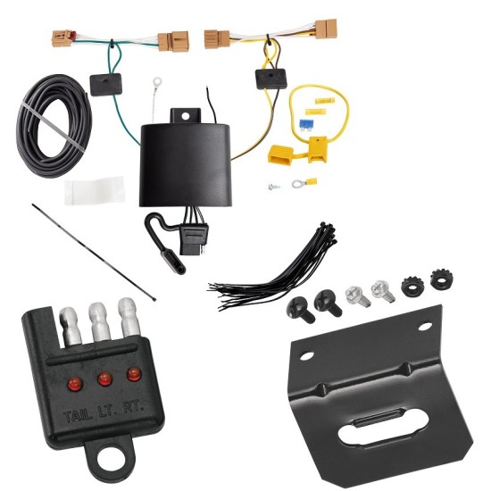Plug and Play T-One Wiring Harness Connector 4-Flat Mounting Bracket 4-Flat Car End Tester w/ LED Display 89532 118144 20114 Reese Towpower Trailer Wiring and Bracket Light Tester 18-21 Volkswagen Tiguan Plug Play 4-Flat Harness 18 19 20 21 2018 2019 2020 Reese Trailer Wiring and Bracket w/ Light Tester For 18-21 Volkswagen Tiguan Plug & Play 4-Flat Harness