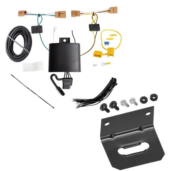Plug and Play T-One Wiring Harness Connector 4-Flat Mounting Bracket Installation Instructions 89532 118144 Reese Towpower Trailer Wiring and Bracket 18-21 Volkswagen Tiguan Plug Play 4-Flat Harness 18 19 20 21 2018 2019 2020 2021 Reese Trailer Wiring and Bracket For 18-21 Volkswagen Tiguan Plug & Play 4-Flat Harness
