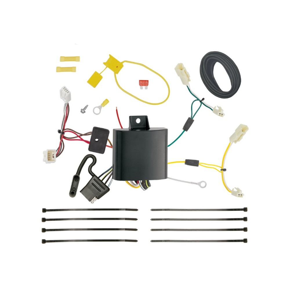 Trailer Hitch Tow Package w/ 7-Way RV Wiring For 11-14 Toyota Sienna 15-20 Sienna SE w/ 2" Drop Mount 2" Ball Class 3 2" Receiver All Models Reese