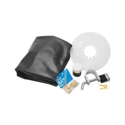 Reese Fifth Wheel Trailer Hitch Starter Kit 10" Round Lube Plate 1/4" Thick, Lube, Cover, King Pin Lock, Lock Links