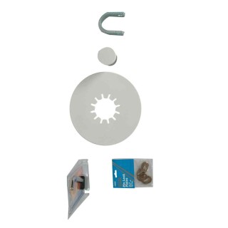 30053 Reese Fifth Wheel Starter Kit Reese Fifth Wheel Trailer Hitch Starter Kit 10" Round Lube Plate 1/4" Thick, Lube, Cover, King Pin Lock, Lock Links