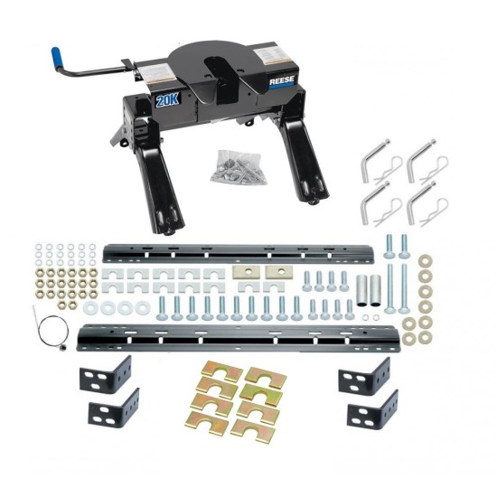 Reese 20K Fifth Wheel Trailer Hitch W/ Rails For 2000-2006 Toyota Tundra Base Rail Kit 5th Wheel Brackets Hardware