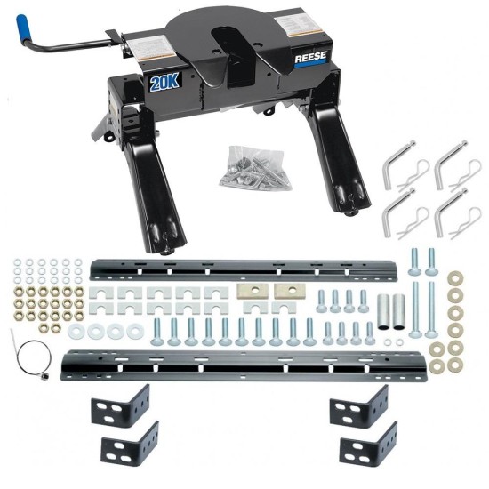 Reese 5th Wheel Trailer Hitch 20K Base Rail Kit Brakets and Hardware 4 Pins and 4 Clips 30119 30035 Reese Reese 20K Fifth Wheel Trailer Hitch Rails 1973-1993 Dodge D100 D150 D200 D250 D300 D350 Base Rail Kit 5th Wheel Brackets Hardware 73 74 75 76 77 78 Reese 20K Fifth Wheel Trailer Hitch W/ Rails For 1973-1993 Dodge D100 D150 D200 D250 D300 D350 Base Rail Kit 5th Wheel Brackets Hardware