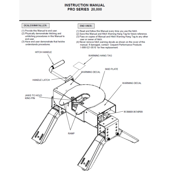Reese Fifth Wheel Trailer Hitch 20,000 lbs. Capacity, Dual Jaw, Complete System, Industry Standard Mount Reese Fifth Wheel Trailer Hitch 20,000 lbs. Capacity, Dual Jaw, Complete System, Industry Standard Mount