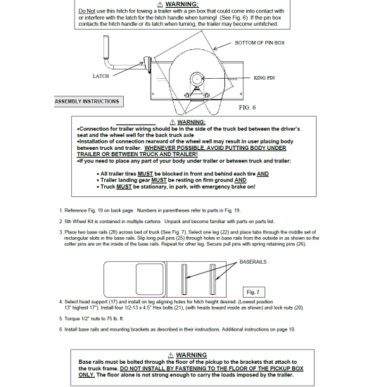 Reese Fifth Wheel Trailer Hitch 20,000 lbs. Capacity, Dual Jaw, Complete System, Industry Standard Mount Reese Fifth Wheel Trailer Hitch 20,000 lbs. Capacity, Dual Jaw, Complete System, Industry Standard Mount