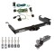 Tow Package For 03-14 Chevy Express GMC Savana 1500 03-23 2500 3500 Trailer Hitch w/ Wiring 2" Drop Mount 2" Ball 2" Receiver