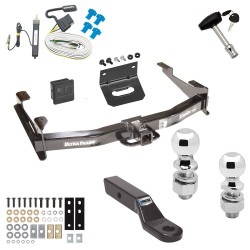 Ultimate Class 5 13K Tow Package For 01-07 Chevrolet Silverado GMC Sierra 2500 3500 Trailer Hitch w/ Wiring Dual 2" and 2-5/16" Ball 2" Drop Mount Lock Bracket Cover 2" Receiver  Ultimate Class 5 13K Tow Package For 01-07 Chevrolet Silverado GMC Sierra 2500 3500 Trailer Hitch w/ Wiring Dual 2" and 2-5/16" Ball 2" Drop Mount Lock Bracket Cover 2" Receiver