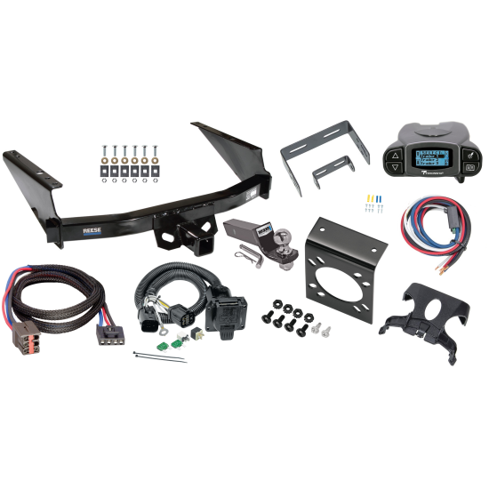 44007 118242 20212 21536 3035 90195 Reese Trailer Hitch Tow Package Prodigy P3 Brake Control 97-03 F-150 97-99 F-250 2004 F-150 Heritage 7-Way RV Wiring 2" Drop Mount 2" Ball Class 4 2" Receiver Reese Tekonsha 97 98 99 00 01 02 03 04 1997 1 Trailer Hitch Tow Package Prodigy P3 Brake Control For 97-03 Ford F-150 97-99 F-250 2004 F-150 Heritage w/ 7-Way RV Wiring 2" Drop Mount 2" Ball Class 4 2" Receiver Reese Tekonsha