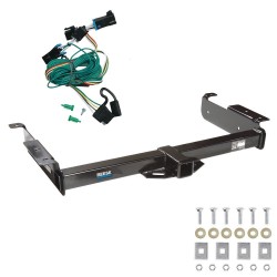 Trailer Hitch w/ Wiring For 96-99 Chevy Express GMC Savana 1500 2500 3500 Class 3 2" Tow Receiver Reese Tekonsha