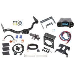 Trailer Hitch Tow Package Prodigy P3 Brake Control For 05-15 Nissan Xterra w/ 7-Way RV Wiring 2" Drop Mount 2" Ball Class 4 2" Receiver Reese Tekonsha