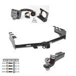 Custom Fit Trailer Hitch Wiring Harness (Plug & Play) 2" Drop Ball-Mount w/ Pin/Clip 2" Chrome Ball Installation Hardware Installation Instructions 44563 74682 21536 Reese Trailer Hitch Tow Package 7-Way RV Wiring 99-13 Chevy Silverado GMC Trailer Hitch Tow Package w/ 7-Way RV Wiring For 99-13 Chevy Silverado GMC Sierra 1500 99-04 2500 w/ 2" Drop Mount 2" Ball Class 4 2" Receiver All Models Reese