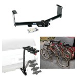 Custom Fit Trailer Hitch 4 Bike Carrier Installation Hardware Installation Instructions 44568 63124 Reese Trailer Hitch 4 Bike Rack 07-21 Toyota Tundra Approved Recreational Offroad Use Carrier Adult Woman or Child Bicycles Foldable 07 08 09 10 11 12 13 Trailer Hitch w/ 4 Bike Rack For 07-21 Toyota Tundra Approved for Recreational & Offroad Use Carrier for Adult Woman or Child Bicycles Foldable