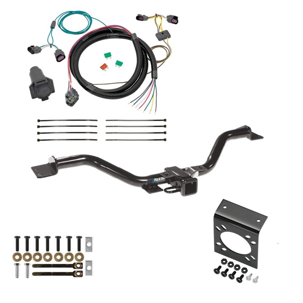Custom Fit Trailer HitchTow Harness Wiring Package (7-Way) 7-Way Mounting Bracket Installation Hardware Installation Instructions 44569 22111 20212 Reese Trailer Hitch 7-Way RV Wiring 08-12 Buick Enclave 09-12 Chevrolet Traverse Class 3 2" Receiver A Trailer Hitch w/ 7-Way RV Wiring For 08-12 Buick Enclave 09-12 Chevrolet Traverse Class 3 2" Receiver All Models Reese