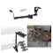 Trailer Hitch w/ 4 Bike Rack For 2007-2011 Honda CRV CR-V Approved for Recreational & Offroad Use Carrier for Adult Woman or Child Bicycles Foldable