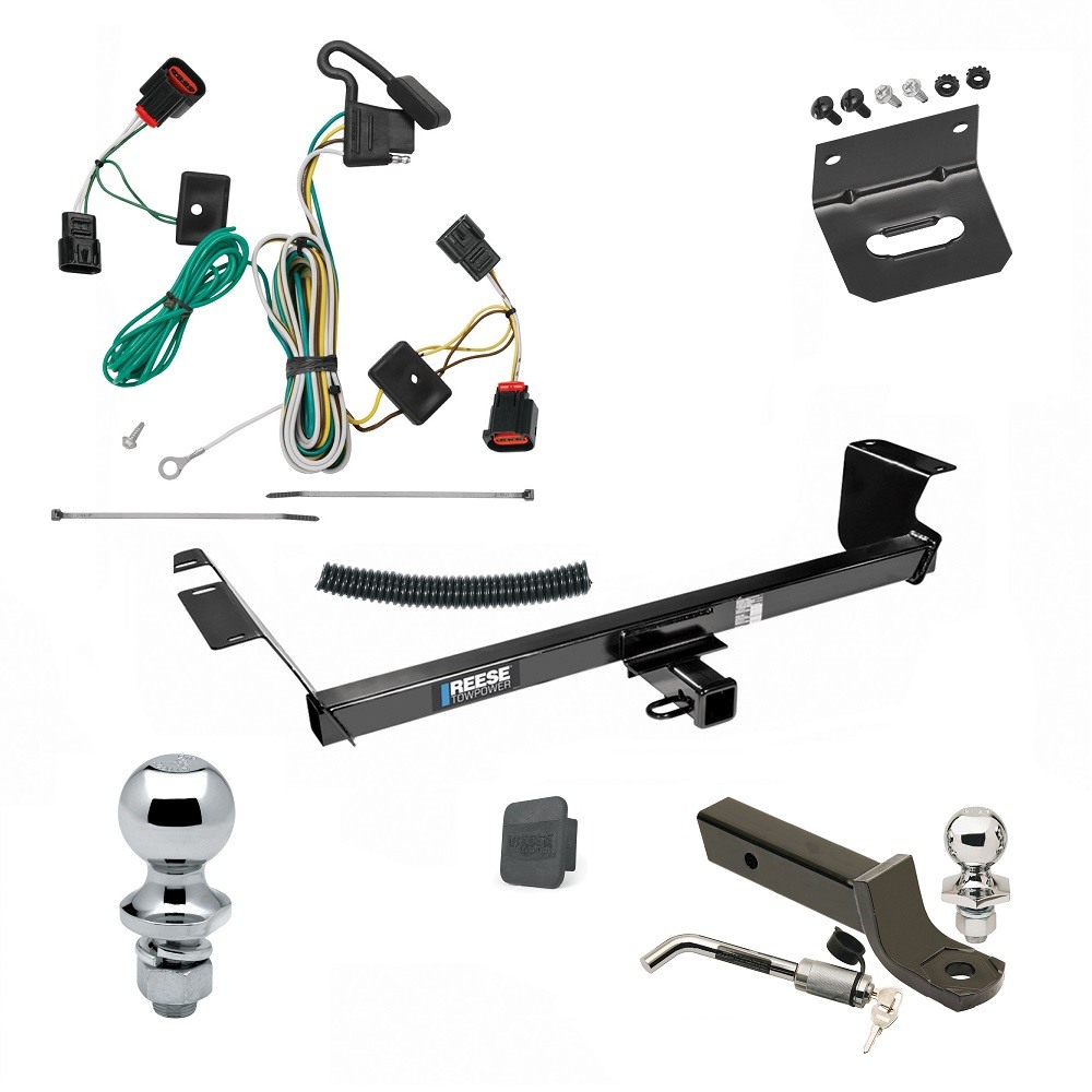 Trailer Tow Hitch For 09-12 VW Routan Complete Package w/ Wiring Kit & 2" Ball