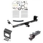 Custom Fit Trailer HitchTow Harness Wiring Package (7-Way)2" Drop Ball-Mount w/ Pin/Clip 2" Chrome Ball 7-Way Mounting Bracket Installation Hardware Installation Instructions 44586 22121 20212 21536 Reese Trailer Hitch Tow Package 7-Way RV Wiri Trailer Hitch Tow Package w/ 7-Way RV Wiring For 11-16 Chrysler Town & Country 11-20 Dodge Grand Caravan 12-15 RAM C/V w/ 2" Drop Mount 2" Ball Class 3 2" Receiver All Models Reese