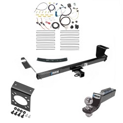 Trailer Hitch Tow Package w/ 7-Way RV Wiring For 11-16 Chrysler Town & Country 11-20 Dodge Grand Caravan 12-15 RAM C/V w/ 2" Drop Mount 2" Ball Class 3 2" Receiver All Models Reese Trailer Hitch Tow Package w/ 7-Way RV Wiring For 11-16 Chrysler Town & Country 11-20 Dodge Grand Caravan 12-15 RAM C/V w/ 2" Drop Mount 2" Ball Class 3 2" Receiver All Models Reese