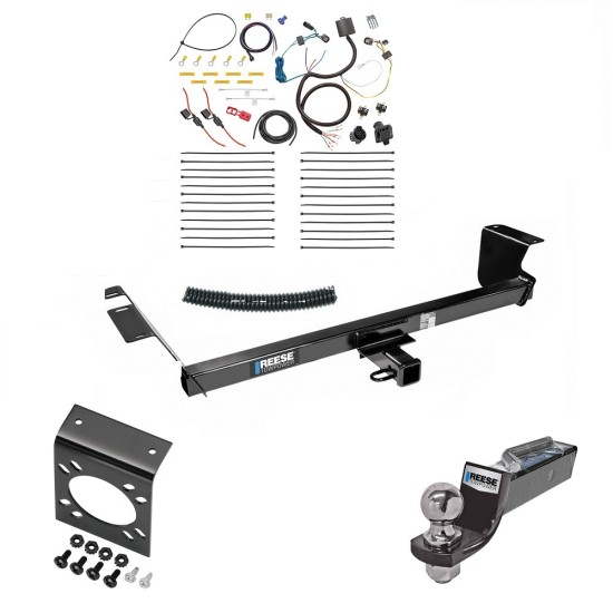 Custom Fit Trailer HitchTow Harness Wiring Package (7-Way)2" Drop Ball-Mount w/ Pin/Clip 2" Chrome Ball 7-Way Mounting Bracket Installation Hardware Installation Instructions 44586 22121 20212 21536 Reese Trailer Hitch Tow Package 7-Way RV Wiri Trailer Hitch Tow Package w/ 7-Way RV Wiring For 11-16 Chrysler Town & Country 11-20 Dodge Grand Caravan 12-15 RAM C/V w/ 2" Drop Mount 2" Ball Class 3 2" Receiver All Models Reese
