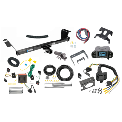 Trailer Hitch Tow Package Prodigy P3 Brake Control For 08-10 Chrysler Town & Country Dodge Grand Caravan w/ 7-Way RV Wiring 2" Drop Mount 2" Ball Class 3 2" Receiver Reese Tekonsha