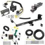 Custom Fit Trailer Hitch Wiring Harness (Plug & Play) 2" Drop Ball-Mount w/ Pin/Clip 2" Chrome Ball Trailer Connector Adapter Brake Control Wiring Kit Circuit Breaker Installation Hardware Installation Instructions 44586 85343 20506 7012a 1 Trailer Hitch Tow Package w/ 7-Way RV Wiring For 08-10 Chrysler Town & Country Dodge Grand Caravan w/ 2" Drop Mount 2" Ball Class 3 2" Receiver All Models Reese