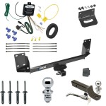 Custom Fit Trailer Hitch Wiring Harness (Requires Splicing) 2" Drop Ball-Mount w/ Locking Pin/Clip 2" Chrome Ball 4-Flat Mounting Bracket 1-7/8" Chrome Ball Rubber Hitch Plug Cover Installation Hardware Installation Instructions 44590 11914 Ultimate Tow Package For 07-14 BMW X5 Trailer Hitch w/ Wiring 2" Drop Mount Dual 2" and 1-7/8" Ball Lock Bracket Cover 2" Receiver Reese