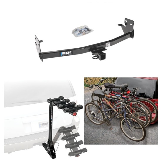 Custom Fit Trailer Hitch 4 Bike Carrier Installation Hardware Installation Instructions 44593 63124 Reese Trailer Hitch 4 Bike Rack 04-12 Chevrolet Colorado GMC Canyon 06-06 Isuzu i-280 i-350 07-08 i-290 i-370 Approved Recreational Offroad Use Carrier Ad Trailer Hitch w/ 4 Bike Rack For 04-12 Chevrolet Colorado GMC Canyon 06-06 Isuzu i-280 i-350 07-08 i-290 i-370 Approved for Recreational & Offroad Use Carrier for Adult Woman or Child Bicycles Foldable