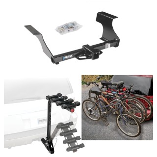 Custom Fit Trailer Hitch 4 Bike Carrier Installation Hardware Installation Instructions  44607 63124 Reese Trailer Hitch 4 Bike Rack 09-13 Subaruester Approved Recreational Offroad Use Carrier Adult Woman or Child Bicycles Foldable 09 10 11 12 13 2009 201 Trailer Hitch w/ 4 Bike Rack For 09-13 Subaru Forester Approved for Recreational & Offroad Use Carrier for Adult Woman or Child Bicycles Foldable