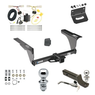 Custom Fit Trailer Hitch Wiring Harness (Plug & Play) 2" Drop Ball-Mount w/ Locking Pin/Clip 2" Chrome Ball 4-Flat Mounting Bracket 1-7/8" Chrome Ball Rubber Hitch Plug Cover Installation Hardware Installation Instructions 44631 118511 Ultimate Tow Package For 10-14 Subaru Legacy Sedan Trailer Hitch w/ Wiring 2" Drop Mount Dual 2" and 1-7/8" Ball Lock Bracket Cover 2" Receiver Reese