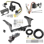 Custom Fit Trailer Hitch Wiring Harness (Plug & Play) 2" Drop Ball-Mount w/ Pin/Clip 2" Chrome Ball Trailer Connector Adapter Brake Control Wiring Kit Circuit Breaker Installation Hardware Installation Instructions 44631 85343 20506 7012a 11 Trailer Hitch Tow Package w/ 7-Way RV Wiring For 10-19 Subaru Outback Wagon w/ 2" Drop Mount 2" Ball Class 3 2" Receiver Reese